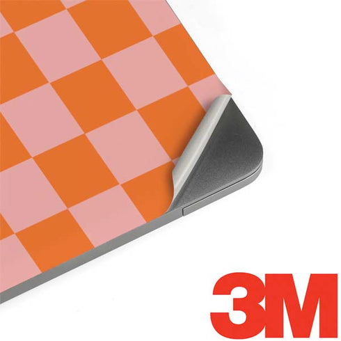 Orange Checkered MacBook Skins