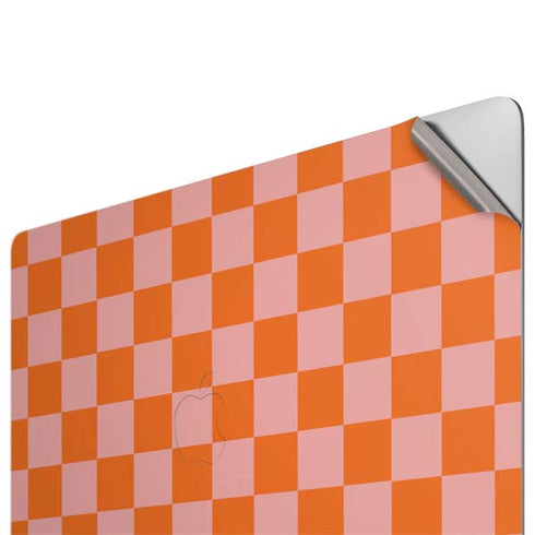Orange Checkered Apple MacBook Pro 16-inch Skin