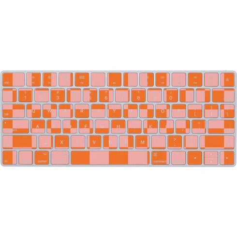 Orange Checkered Magic Keyboard Skin