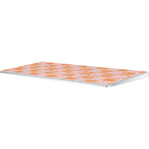 Orange Checkered Magic Keyboard Skin