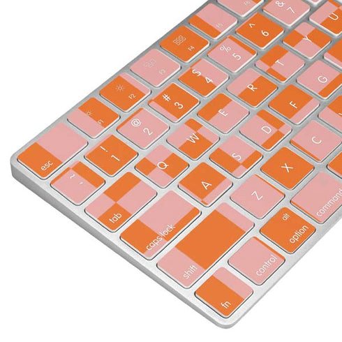 Orange Checkered Magic Keyboard Skin