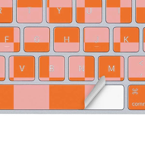 Orange Checkered Magic Keyboard Skin