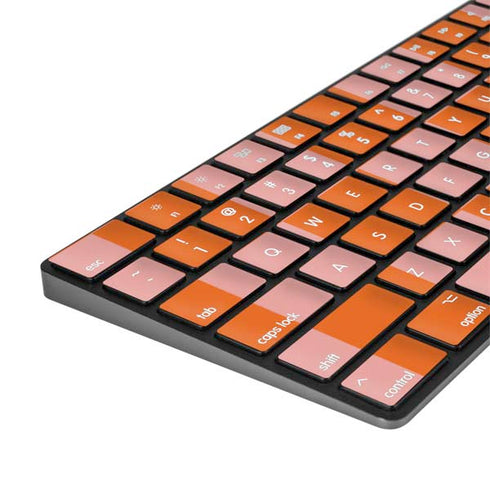 Orange Checkered Magic Keyboard with Numeric Keypad Skin