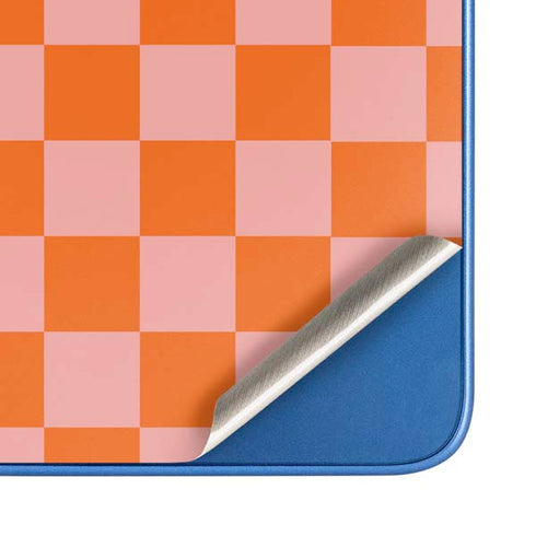 Orange Checkered Moto G Play 4G (2024) Skin