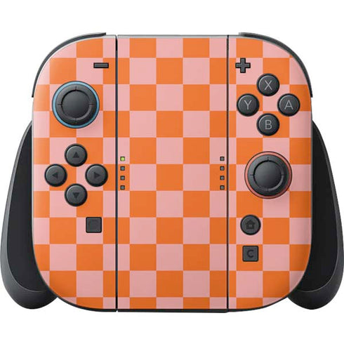 Orange Checkered Nintendo Skins