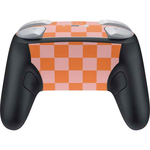 Orange Checkered Nintendo Switch 2 (2025) Pro Controller Skin