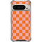 Orange Checkered Pixel 9 Pro XL Clear Case