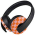 Orange Checkered PlayStation 4 Gold Wireless Headset Skin