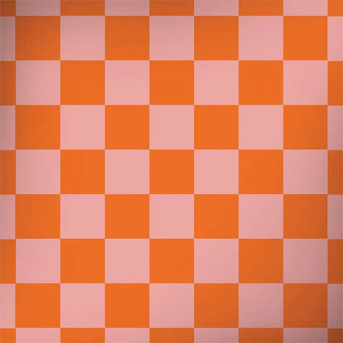 Orange Checkered PlayStation 4 Gold Wireless Headset Skin
