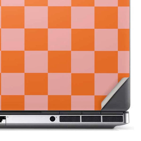 Orange Checkered Dell Precision Skin