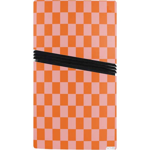 Orange Checkered PS5 Pro Bundle Skin