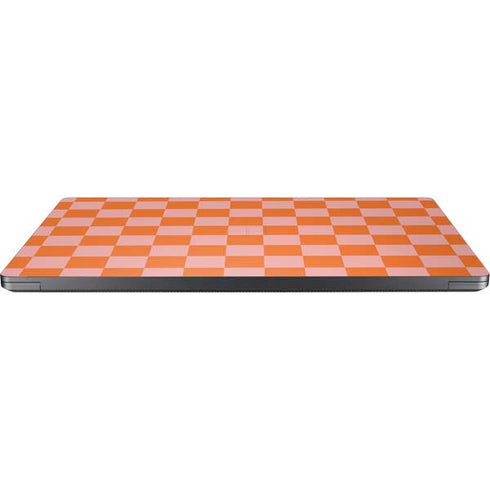 Orange Checkered Surface Laptop 7 15in Skin