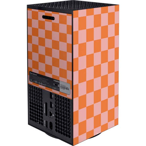 Orange Checkered Xbox Series X Bundle Skin