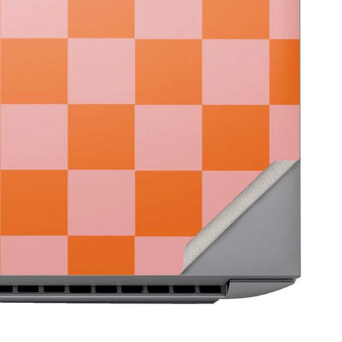 Orange Checkered HP ZBook Fury 16 G10 Skin