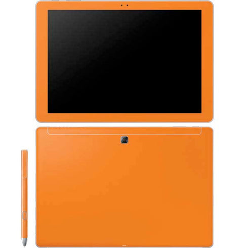 Orange Galaxy Book 12in Skin