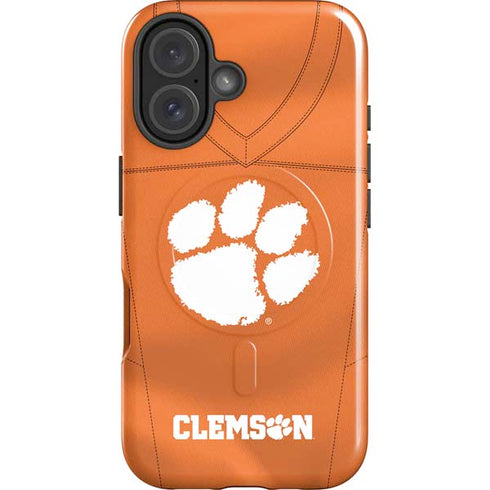 Clemson University Orange Jersey iPhone 16 Plus Magsafe Impact Case