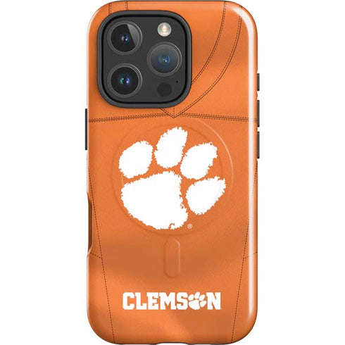 Clemson University Orange Jersey iPhone 16 Pro Max Magsafe Impact Case