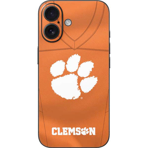 Clemson University Orange Jersey iPhone 16 Skin