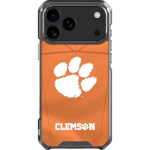 Clemson University Orange Jersey iPhone 18 Pro Max Clear Case