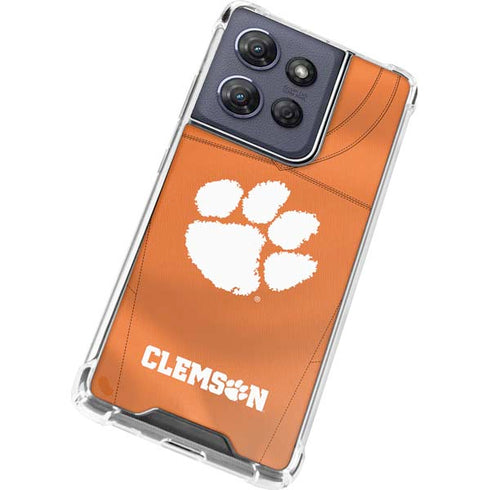 Clemson University Orange Jersey Moto G 5G (2025) Clear Case