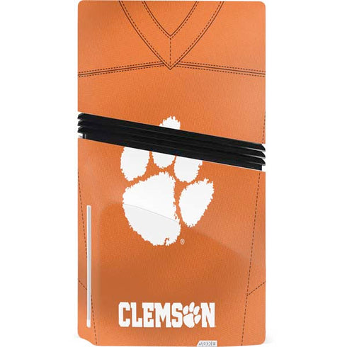 Clemson University Orange Jersey PS5 Pro Disk Bundle Skin