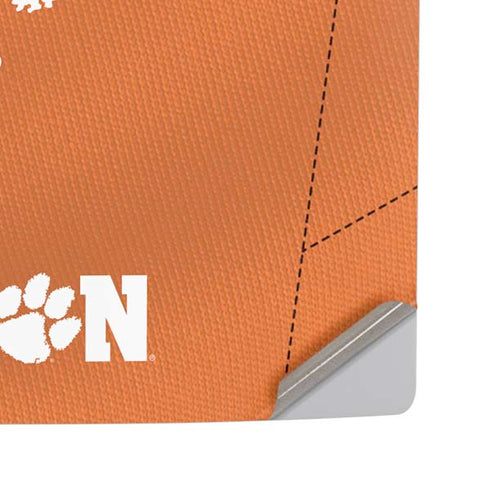 Clemson University Orange Jersey PS5 Pro Disk Console Skin