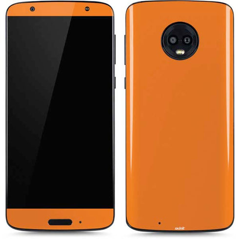 Orange Moto G6 Skin
