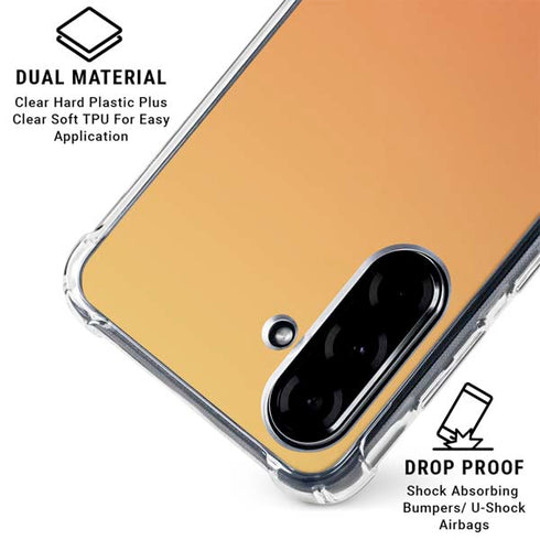 Orange Ombre Galaxy A36 5G Clear Case