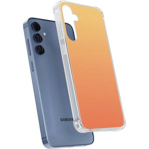Orange Ombre Galaxy A55 5G Clear Case