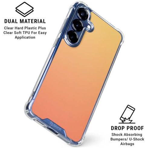 Orange Ombre Galaxy S25 Plus Clear Case