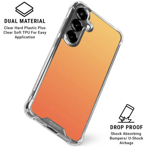 Orange Ombre Galaxy S26 Clear Case