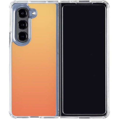 Orange Ombre Galaxy Z Fold5 5G Clear Case