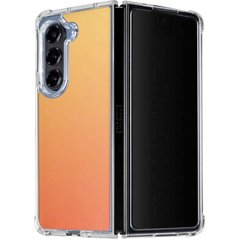 Orange Ombre Galaxy Z Fold5 5G Clear Case