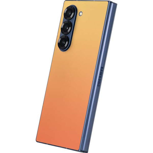 Orange Ombre Galaxy Z Fold6 Skin