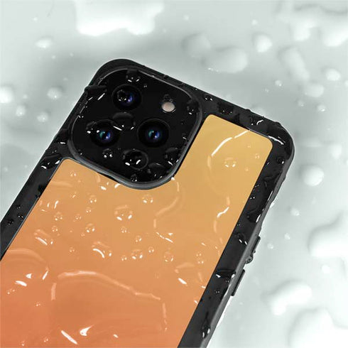 Orange Ombre iPhone 15 Pro Waterproof Case