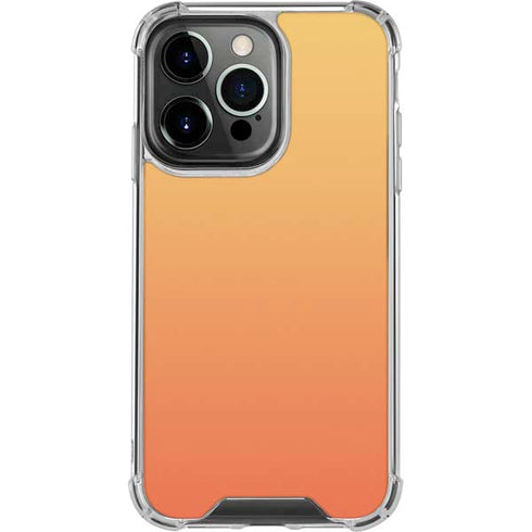 Orange Ombre iPhone 16 Pro Clear Case