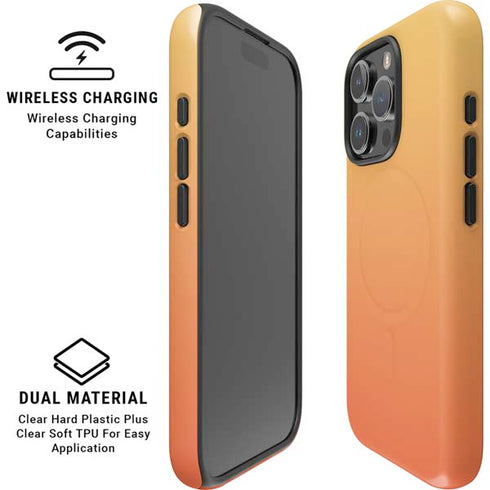 Orange Ombre iPhone 16 Pro Magsafe Impact Case