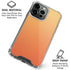 Orange Ombre iPhone 16 Pro Max Clear Case