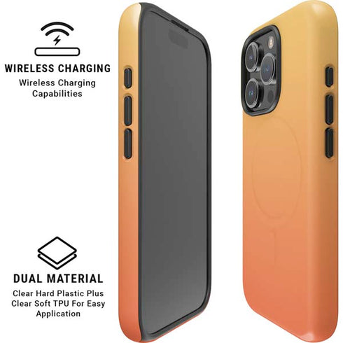 Orange Ombre iPhone 16 Pro Max Magsafe Impact Case