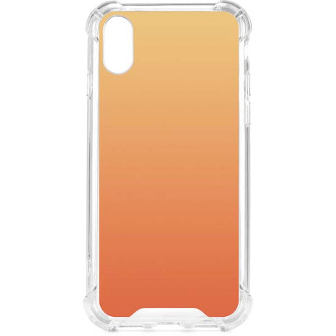 Orange Ombre iPhone XS Clear Case