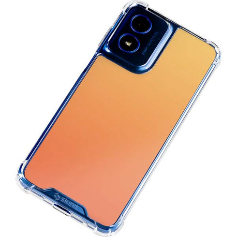 Orange Ombre Moto G 5G (2024) Clear Case