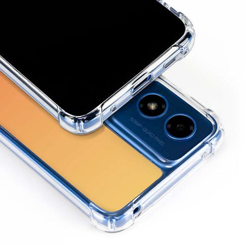 Orange Ombre Moto G 5G (2024) Clear Case