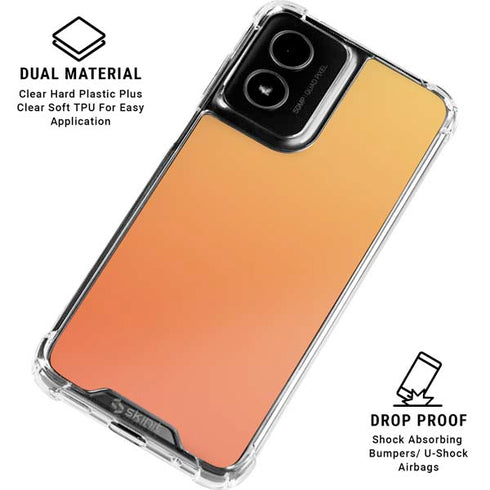 Orange Ombre Moto G Power 5G (2024) Clear Case