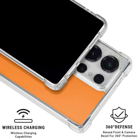 Orange Galaxy S26 Ultra Clear Case