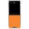 Orange Galaxy Z Flip6 Clear Case