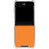 Orange Galaxy Z Flip6 Clear Case