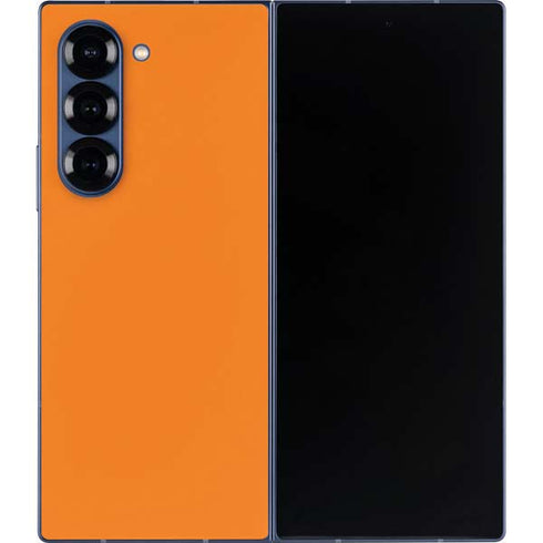 Orange Galaxy Z Fold6 Skin