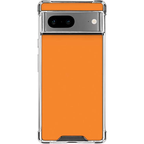 Orange Google Pixel 8a Clear Case