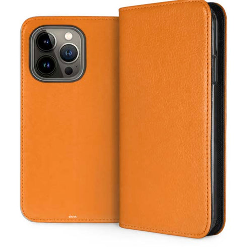 Orange Solid iPhone 14 Pro Folio Case