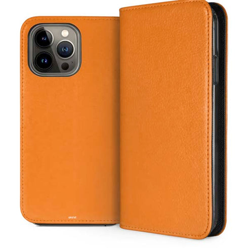 Orange Solid iPhone 14 Pro Max Folio Case
